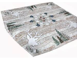 Gobelin asztalterítő Barna szarvas 90x90 cm Chenille IT027