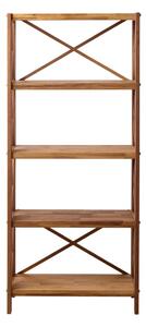 Natúr színű tölgyfa polcos állvány 70x161 cm X-Shelf – Unique Furniture