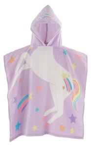 Lila pamut gyerek fürdőponcsó Unicorn – Catherine Lansfield