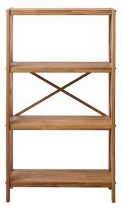 Natúr színű tölgyfa polcos állvány 70x124 cm X-Shelf – Unique Furniture
