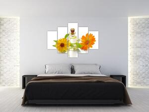 Virágos olaj képe (150x105 cm)