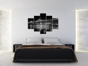 Kép - Fekete-fehér híd (150x105 cm)