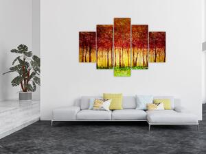 Kép - Lombhullató erdő festménye (150x105 cm)