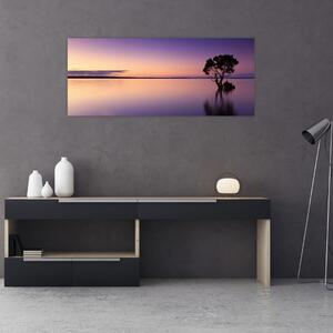 A vízfelszín képe napkeltekor (120x50 cm)