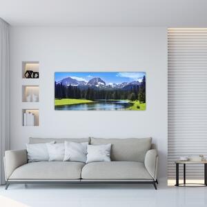 Kép - havas hegycsúcsok (120x50 cm)