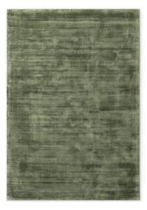 Zöld kézi szövésű viszkóz szőnyeg 80x150 cm Noemi – Vikosa