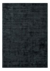 Fekete kézi szövésű viszkóz szőnyeg 80x150 cm Noemi – Vikosa