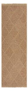 Natúr színű kültéri futószőnyeg 80x230 cm Nora Diamond – Flair Rugs