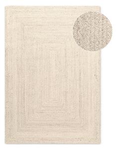 Krémszínű kétoldalas-kézi szövésű juta szőnyeg 80x150 cm Juno – Hanse Home