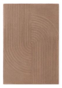 Bézs kézi szövésű gyapjú szőnyeg 80x150 cm Arcura – Vikosa