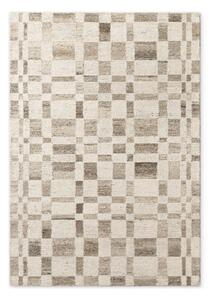 Krémszínű kézi szövésű gyapjú szőnyeg 80x150 cm Boho 1.0 Structa – Vikosa
