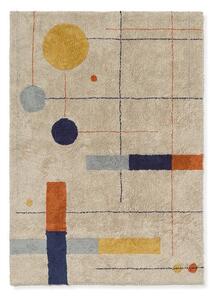 Bézs mosható-kézi szövésű pamut szőnyeg 120x160 cm Geometrical Shapes – Lorena Canals