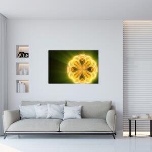 Sárga virág képe (90x60 cm)