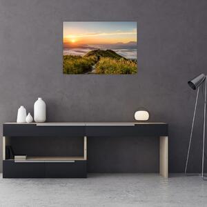 A hegy naplementekor képe (70x50 cm)