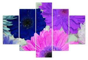 Színes virágok képe (150x105 cm)