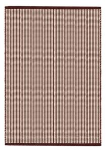 Borvörös-natúr színű kézi szövésű gyapjú szőnyeg 140x200 cm Talo – noo.ma