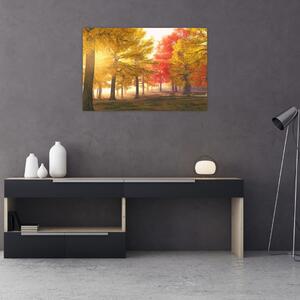 Őszi fák képe (90x60 cm)