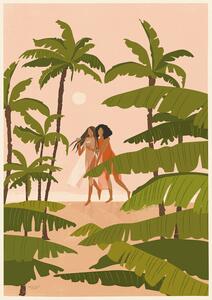 Illusztráció Tropical Paradise, Andi Bell Art