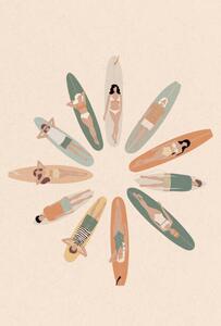 Illusztráció National Surfing Day Illustration, LucidSurf