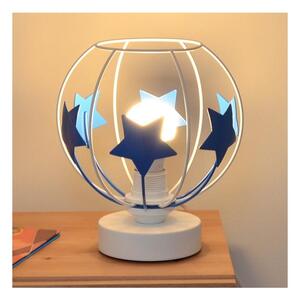 Helam Gyerek asztali lámpa STARS 1xE27/15W/230V kék/fehér HE1690