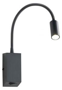 Redo Redo 01-1194 - LED Rugalmas kicsi lámpa HELLO LED/3W/230V fekete UN0020