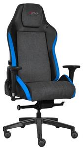 ALTAY Business gamer szék, sínesen állítható nyakpárna, integrált deréktámasz, 4D kartámasz, prémium szövet - kék műbőr betét