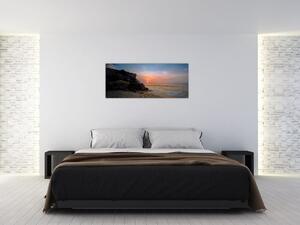 A tengerparton található naplemente képe (120x50 cm)