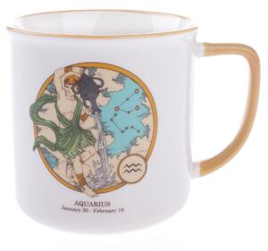 Vízöntő csillagjegy porcelán bögre, 460 ml