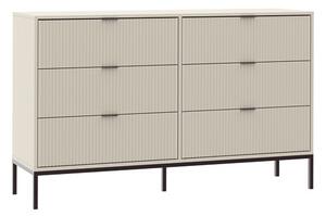 Cambre Wave II komód, krém / fehér