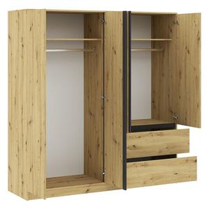 Bamio szekrény 195, artisan tölgy