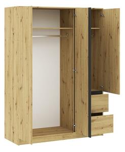 Bamio szekrény 147, artisan tölgy