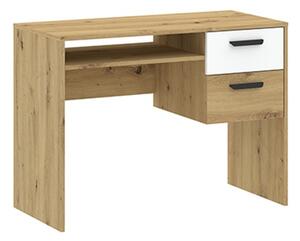 Campelo íróasztal, artisan tölgy / fehér