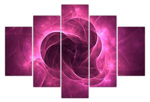 Modern rózsaszín absztrakció képe (150x105 cm)