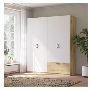 Campos szekrény 180, artisan tölgy / fehér