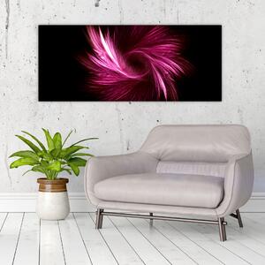 Kép - rózsaszín absztrakció (120x50 cm)