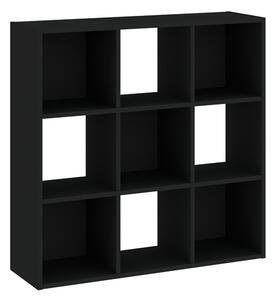 Sinde polcrendszer 3x3, fekete