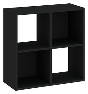 Sinde polcrendszer 2x2, fekete