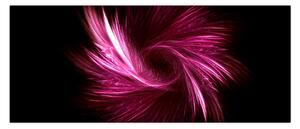 Kép - rózsaszín absztrakció (120x50 cm)