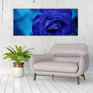 Kék rózsa képe (120x50 cm)