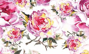 Fotótapéta - Akvarellek - virág (152,5x104 cm)