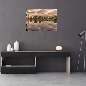A tó és a fák képe (70x50 cm)