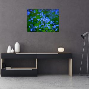 A kék virágok képe (70x50 cm)