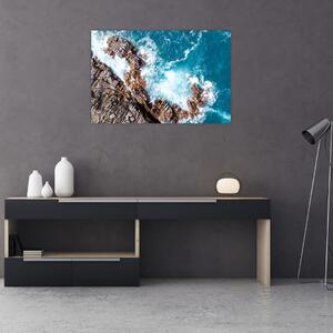 Kép a sziklák és a tenger (90x60 cm)