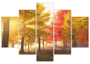 Őszi fák képe (150x105 cm)