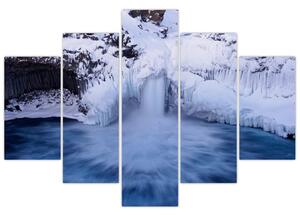 Vízesés képe télen (150x105 cm)