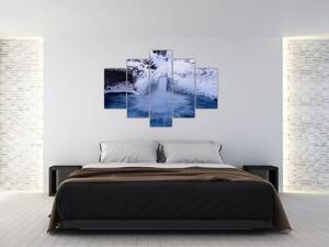 Vízesés képe télen (150x105 cm)