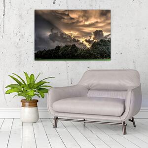 A felhők és az erdő képe (90x60 cm)