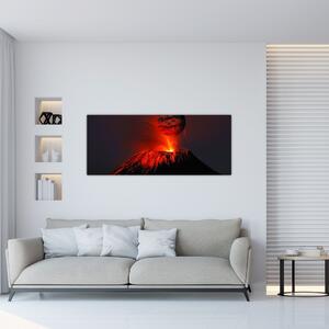 Egy vulkán képe (120x50 cm)