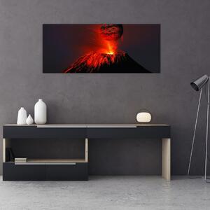 Egy vulkán képe (120x50 cm)