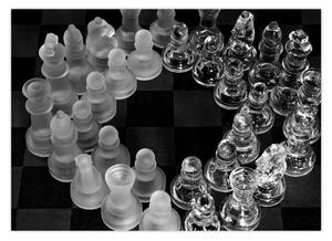 Kép - fekete-fehér sakk (70x50 cm)